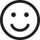 Smiley emoji with satisfaction