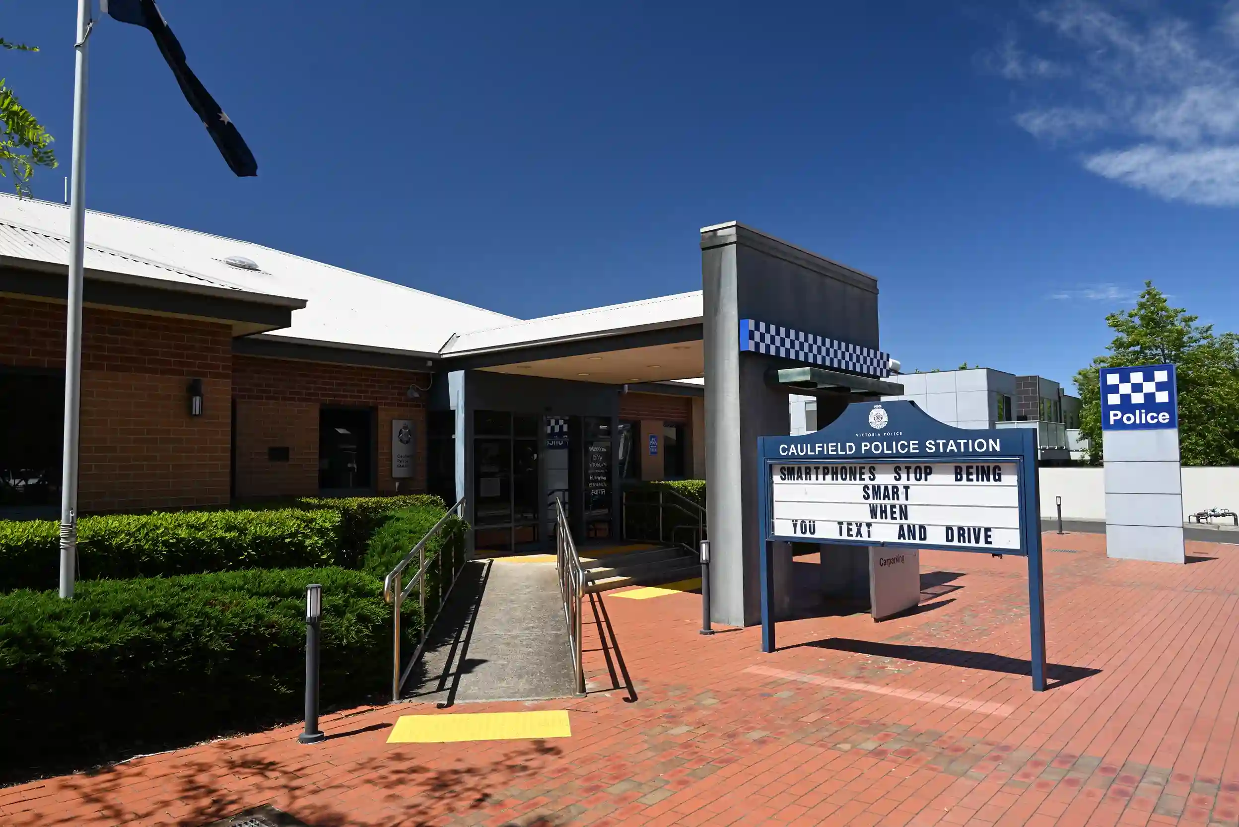 Entrance to Caulfield Police Station