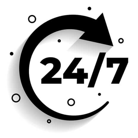 24/7 service
