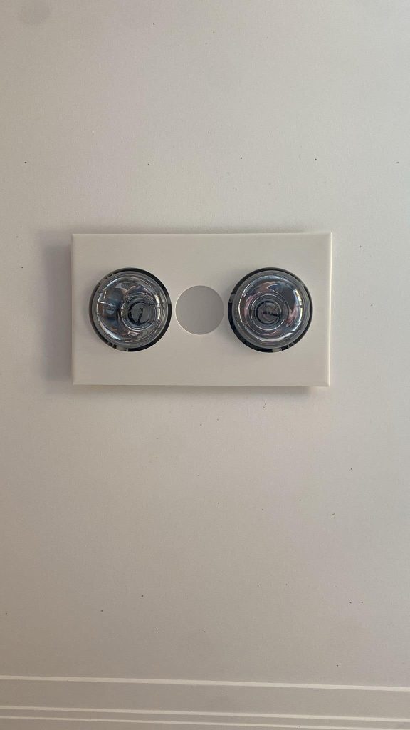 Bathroom Heat Lamp Installation