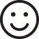 Smiley emoji with satisfaction