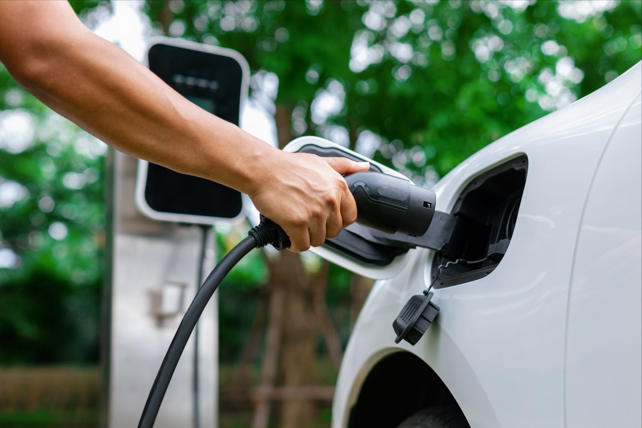 electric car charging station installation