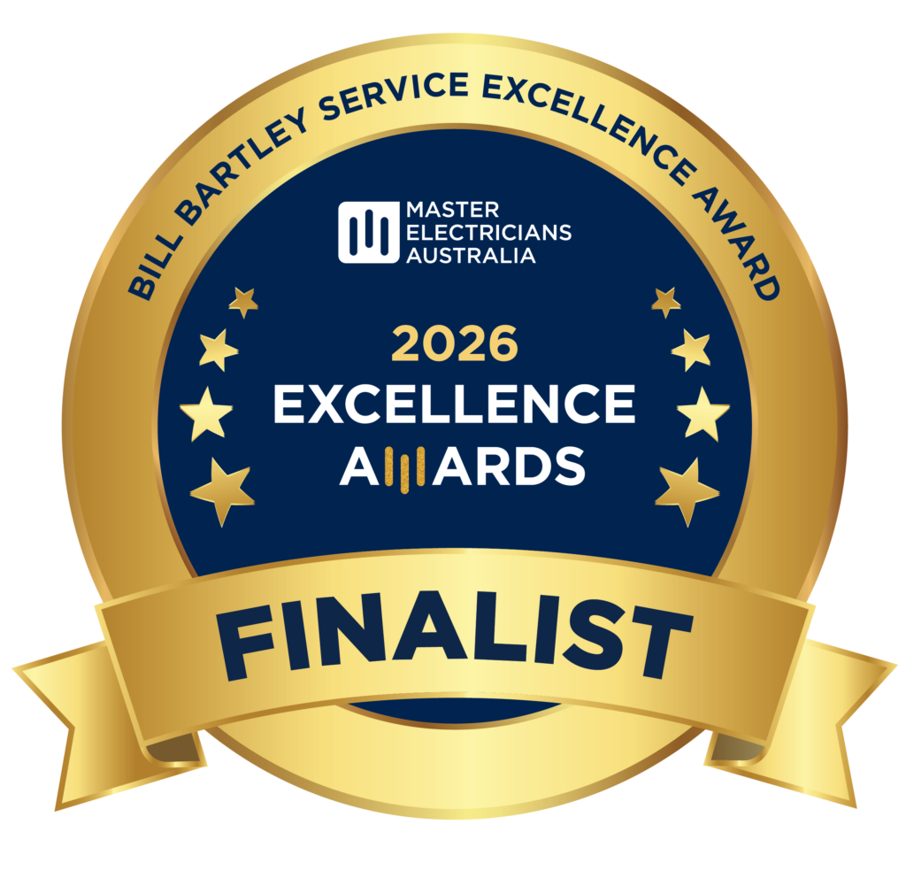 Approved Electrix 2026 Master Electricians Australia Excellence Awards finalist badge