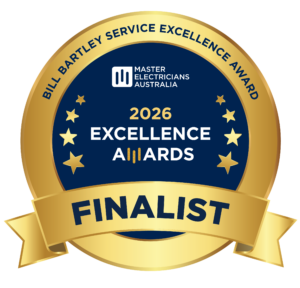 Approved Electrix 2026 Master Electricians Australia Excellence Awards finalist badge