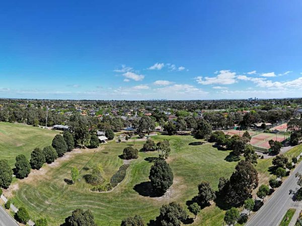 Aerial panorama of Glen Waverley North