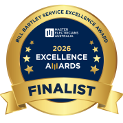 Approved Electrix 2026 Master Electricians Australia Excellence Awards finalist badge